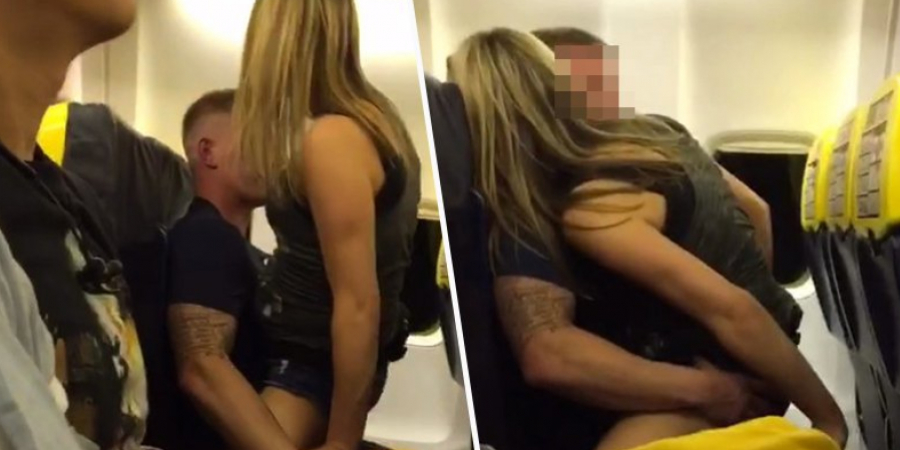 Dirty pair filmed shagging in full view during flight to Ibiza
