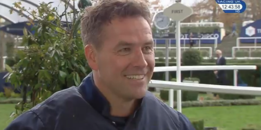 Michael Owen made his debut as a jockey earlier today