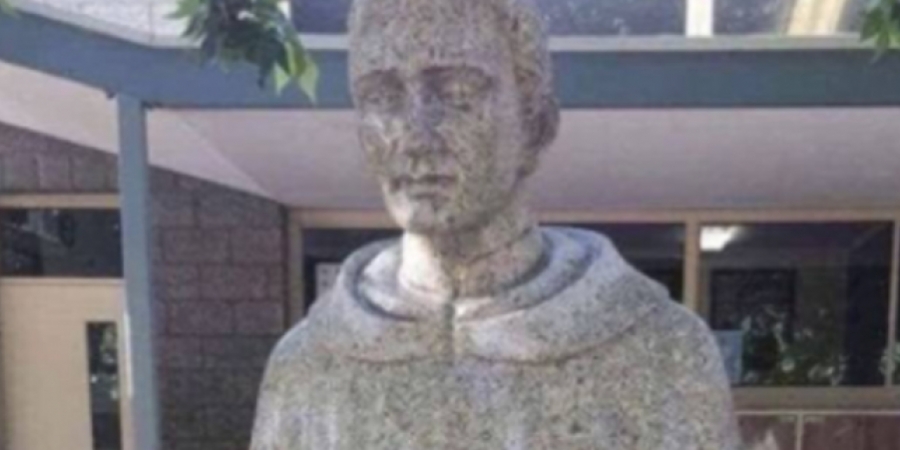 Catholic school erects statue that looks like priest has his knob out