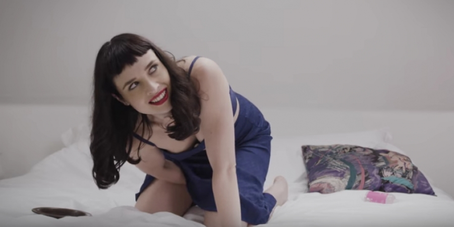 Sexy adult store owner tests out new 'love eggs'