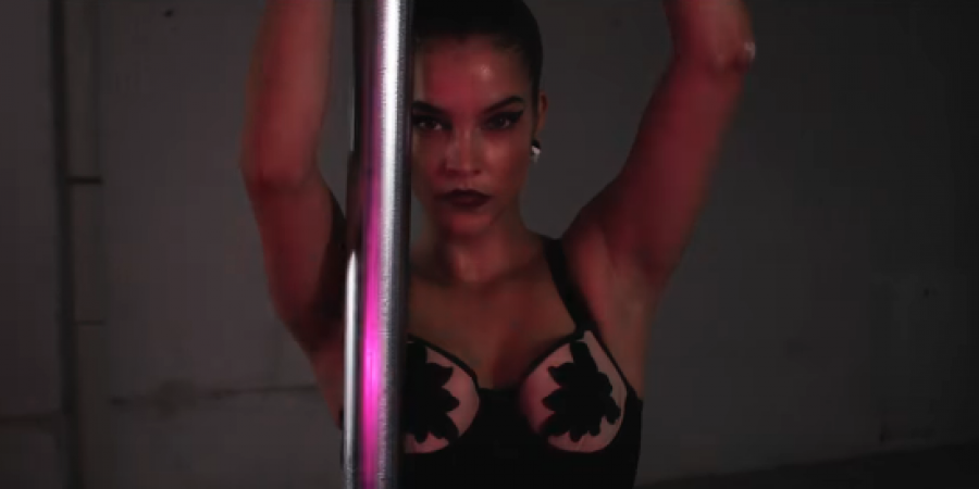 Barbara Palvin's pole dancing!