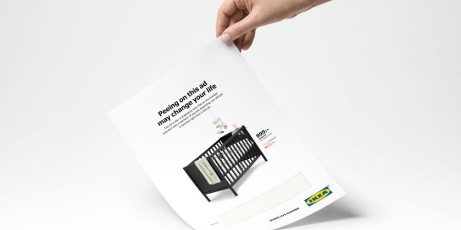IKEA invites women to pee on their magazine advert to see if they're pregnant