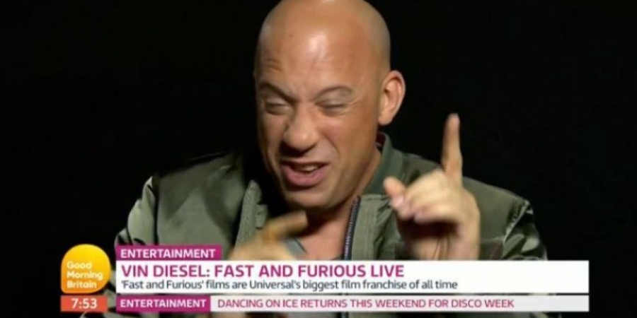 Vin Diesel acts like a total weirdo during 'Good Morning Britain' interview