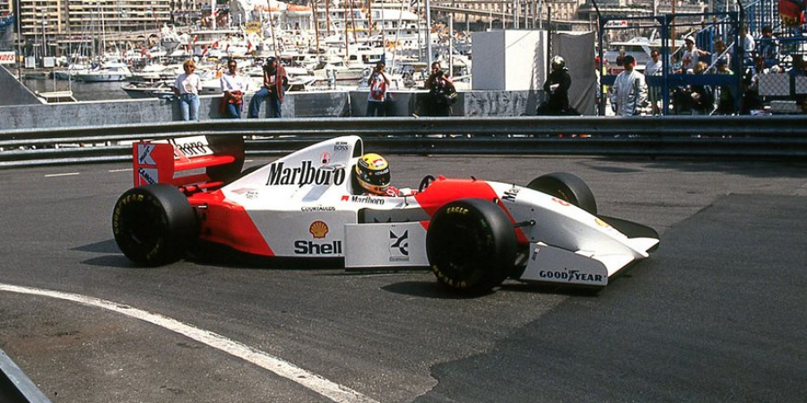 One of Ayrton Senna's old F1 cars is going up for auction
