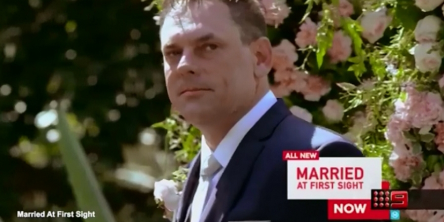 Dude mutters 'oh sh*t' when he sees his bride on 'Married at First Sight'