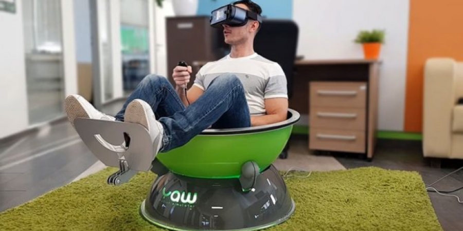 Check out the world's most compact VR motion simulator