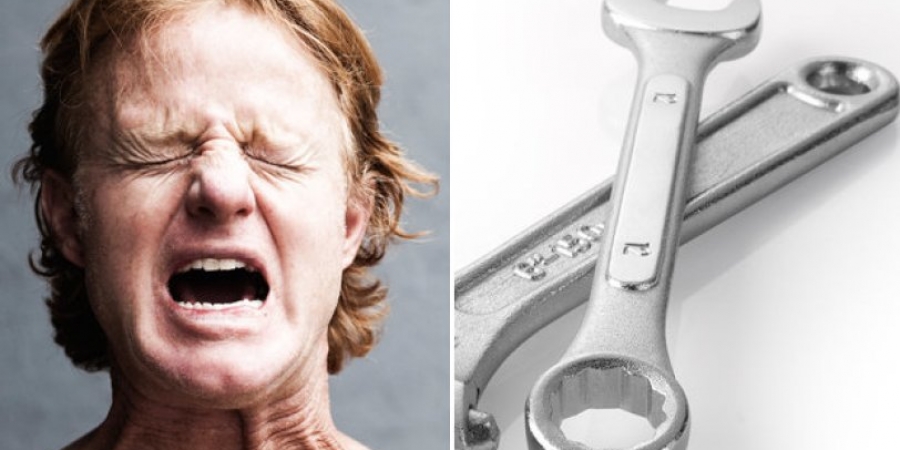Fire brigade called to remove SPANNER stuck on dudes genitals