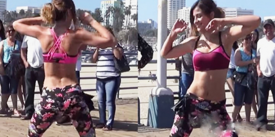 Lexy Panterra twerks her epic booty in public