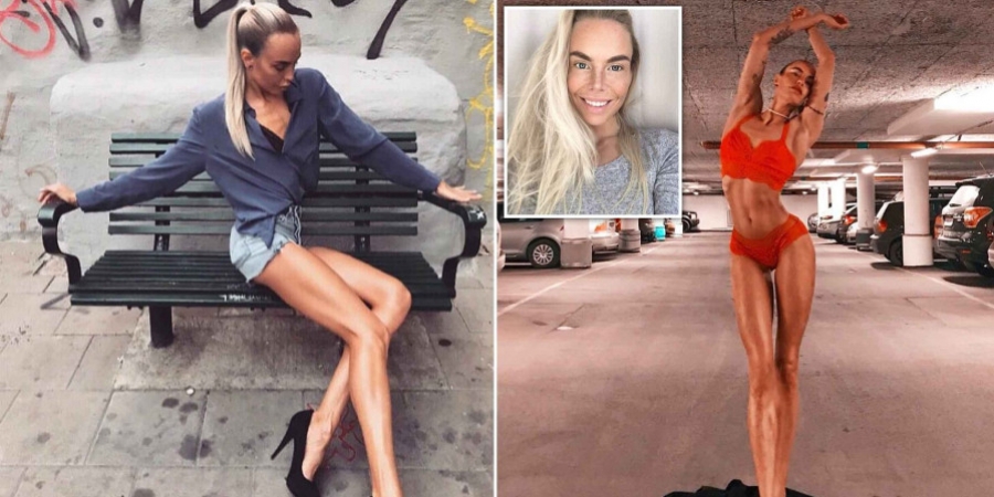 Meet the Swedish model and bodybuilder with 40-inch legs