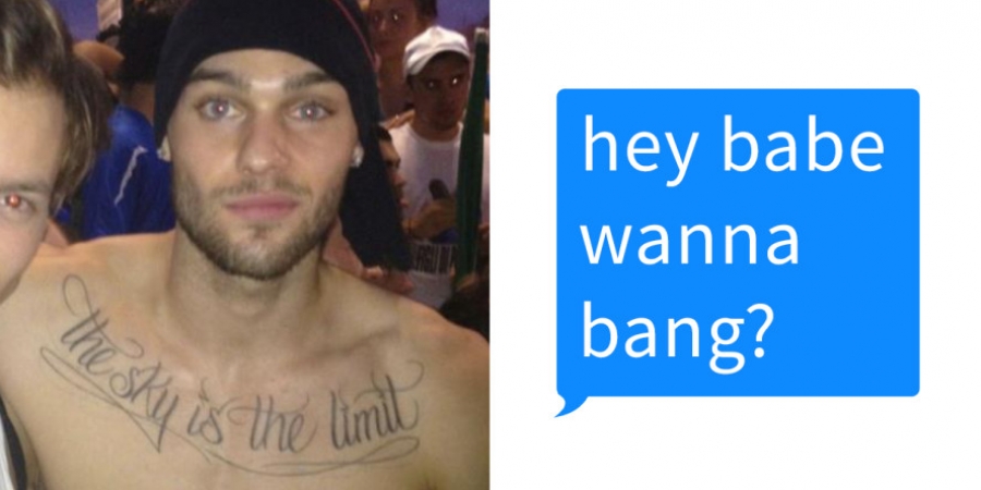 Guy sets up fake Tinder profile to prove that girls never find hot guys creepy