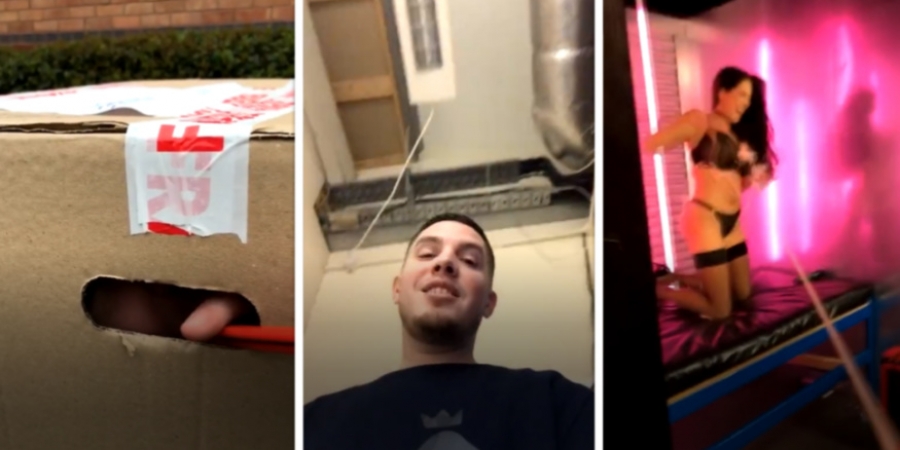 Dude sneaks into the Babestation studios...again