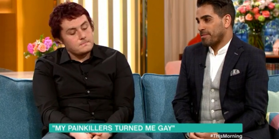 Man who claimed painkillers made him gay gets told it's not possible on live TV