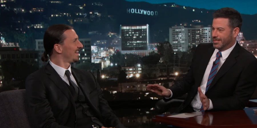 Yer mate Zlatan's been on the Jimmy Kimmel show