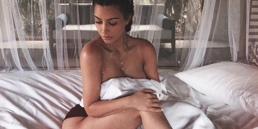 Kim Kardashian got a bit naked again