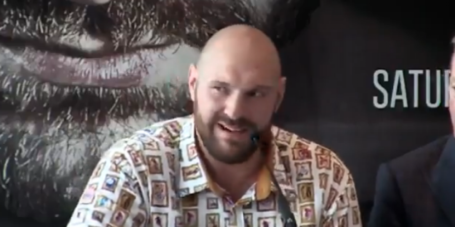 Tyson Fury's press conference earlier today was bloody hilarious!
