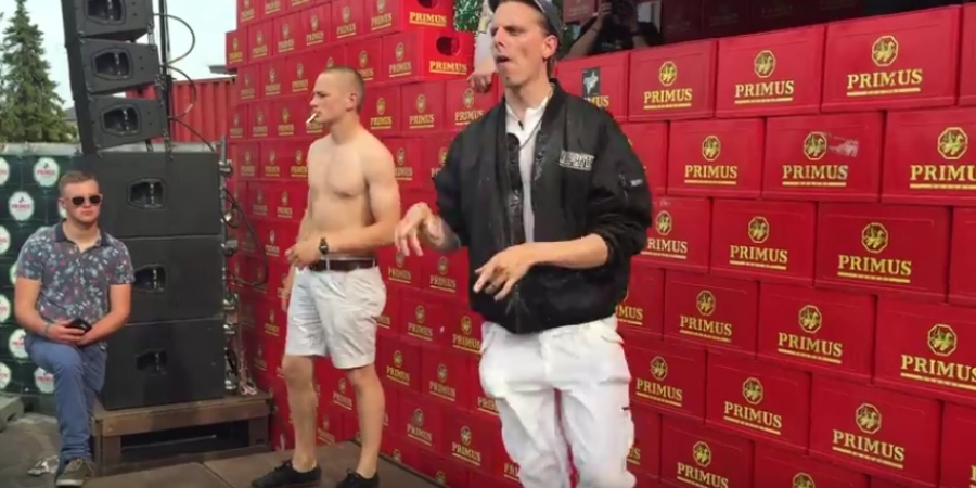 Dude storms off in tears after losing epic dance battle