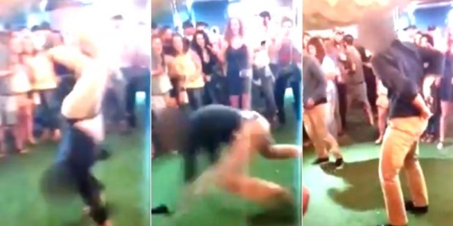 Off-duty FBI agent accidentally fires gun in bar whilst doing a backflip