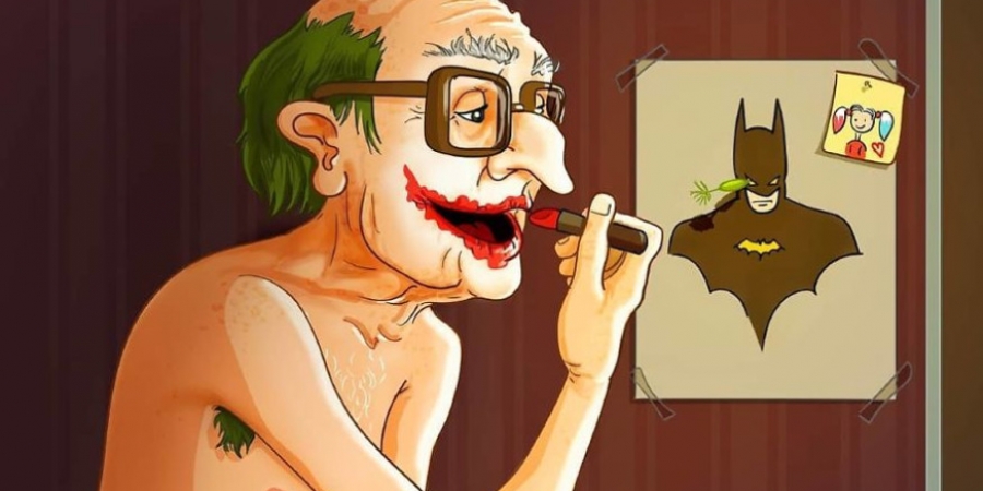 What superheroes would look like if they got old