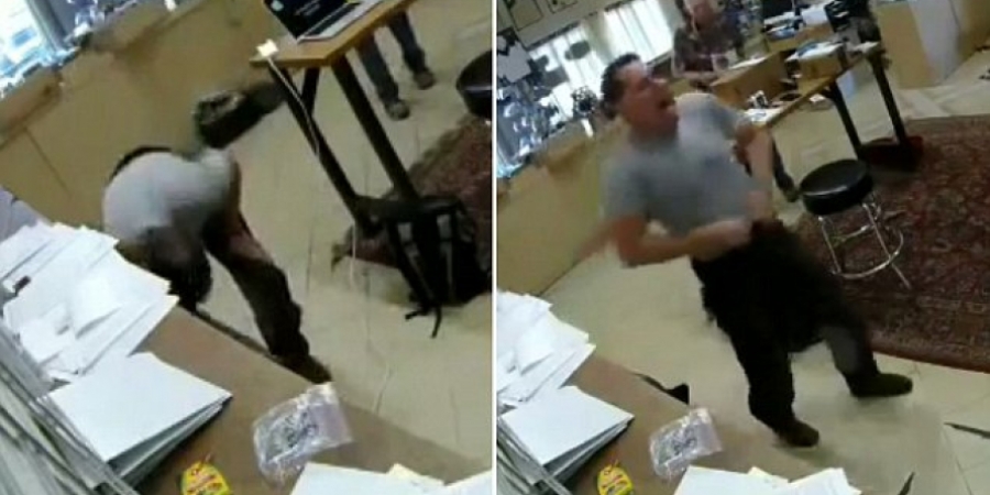 Dude accidentally shoots himself in the groin while bending over