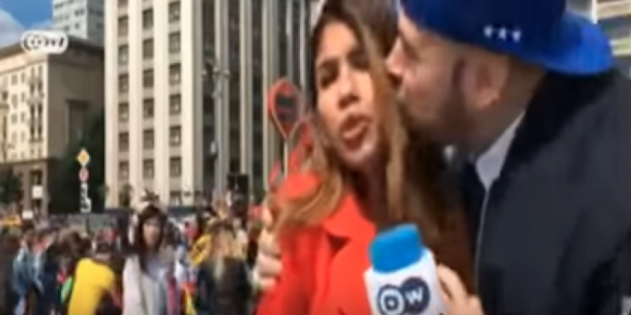 Colombian World Cup reporter kissed and groped on live TV