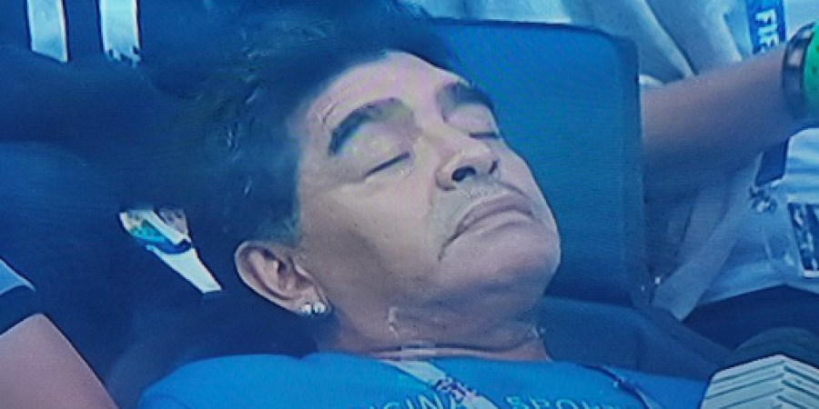 Diego Maradona had a right old time of it last night