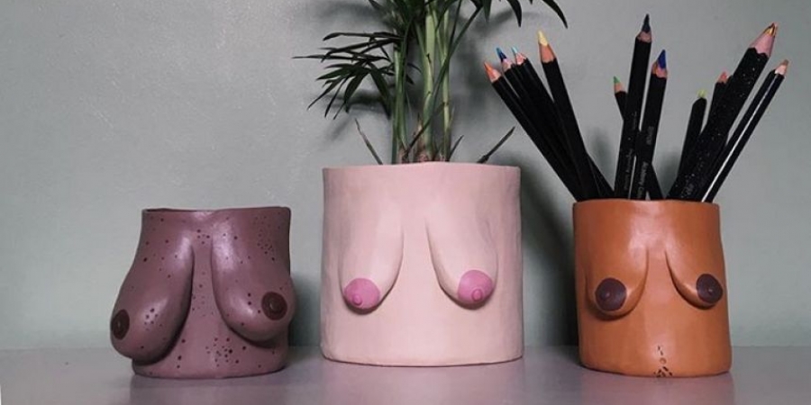 Women are getting their tits turned into flower pots