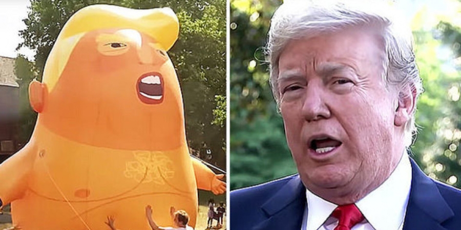 Donald Trump blimp takes flight over London & what a glorious sight it is!