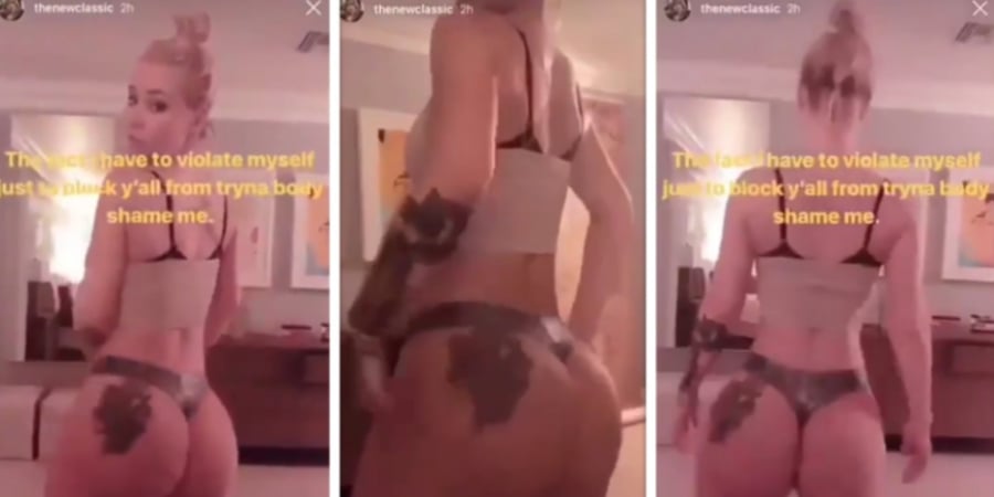 Iggy Azalea posts half naked twerking video to shut down bodyshamers
