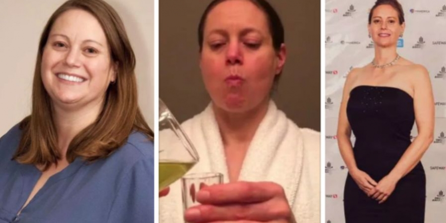 Woman sheds 9 stone by drinking her own wee