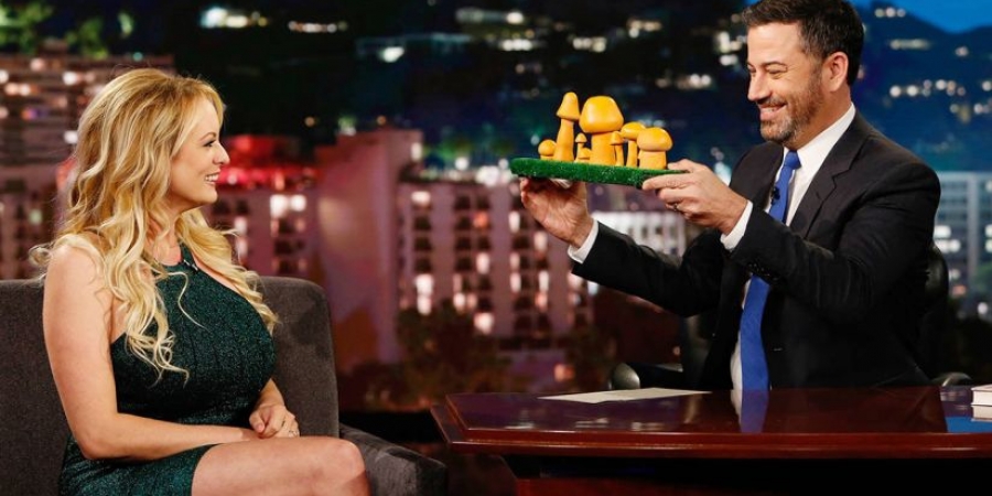 Stormy Daniels talks about Trumps knob on Jimmel Kimmel