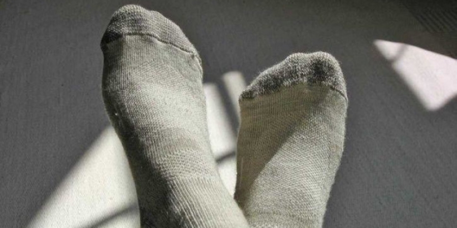 Dude developed a lung infection after sniffing his filthy socks