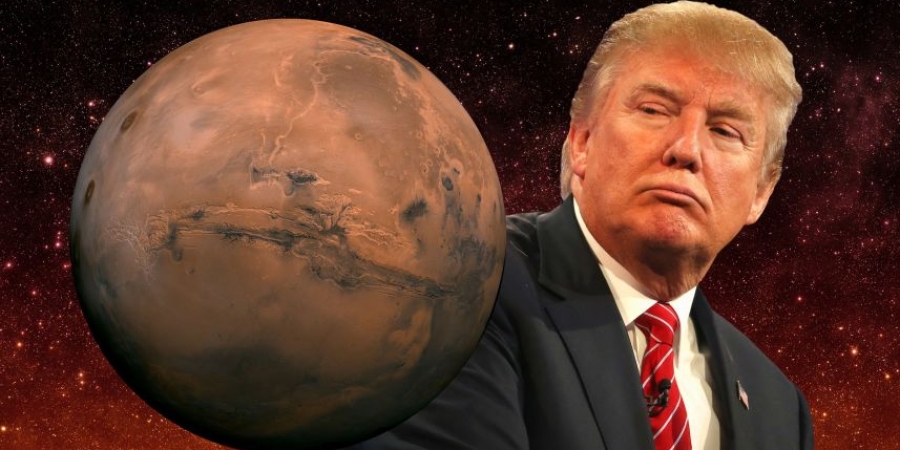 Trump offered NASA unlimited funding to send humans to Mars by 2020