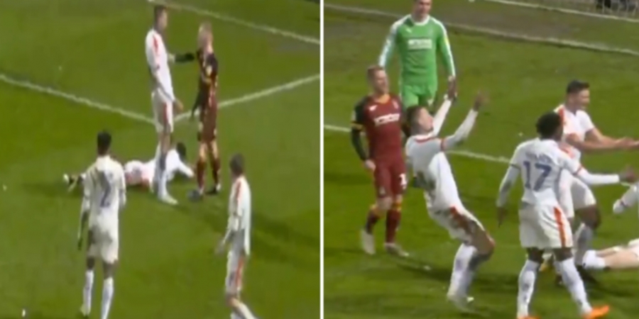 Why would a footballer ever dive when they can do this instead?