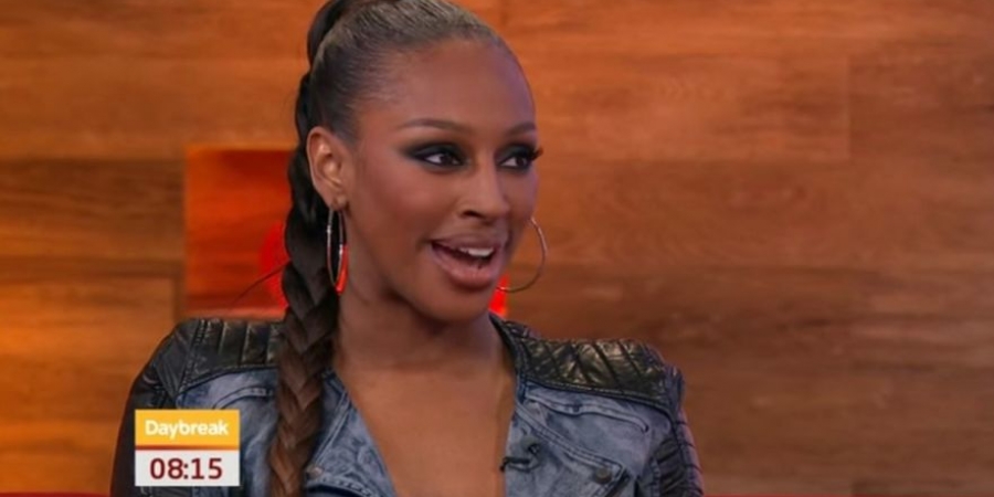 Alexandra Burke reckons she brought the phrase 'elephant in the room' to the UK
