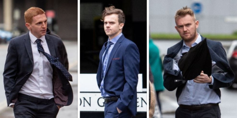 Six men in court after flinging poo at each other on a train & hitting woman with it