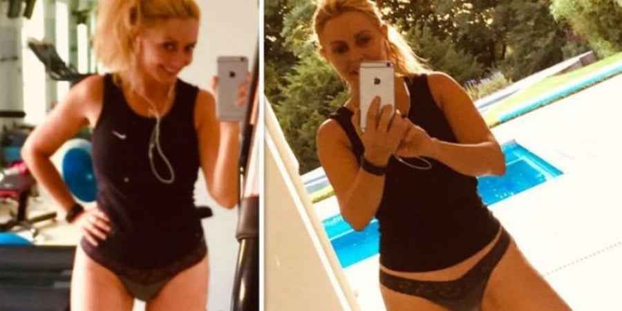 Carol Vorderman poses in just her KNICKERS!