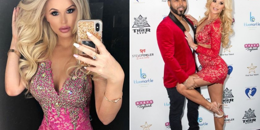 Self proclaimed 'blonde bombshell with a brain' has been arrested for beating up her boyfriend