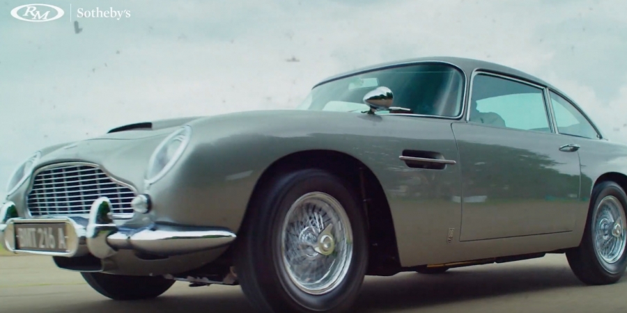 The Aston Martin DB5 from Goldfinger and Thunderball is up for sale!