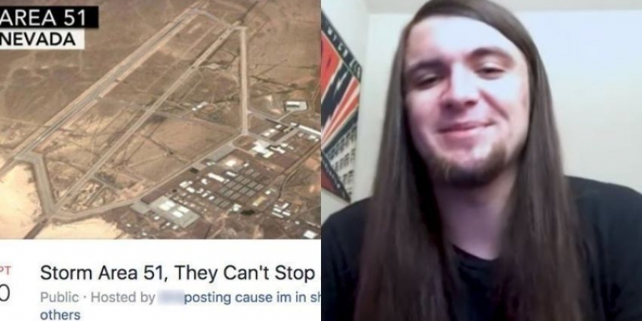 Organiser of â€˜Storm Area 51â€™ is shitting himself over â€˜out of controlâ€™ joke!