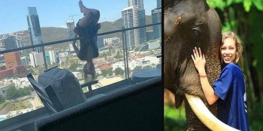 Dozy cow breaks 110 bones after falling off a balcony during extreme yoga pose