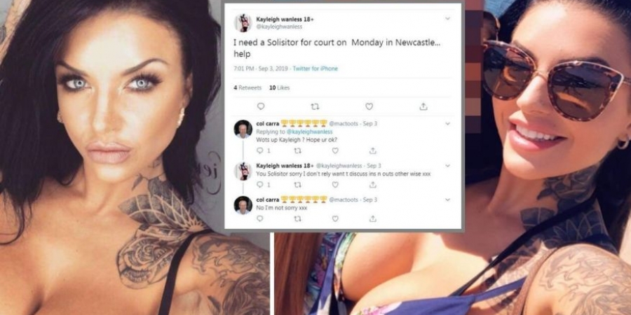 Babestation’s Kayleigh Wanless tweets ‘I need a solisitor’ before court appearance