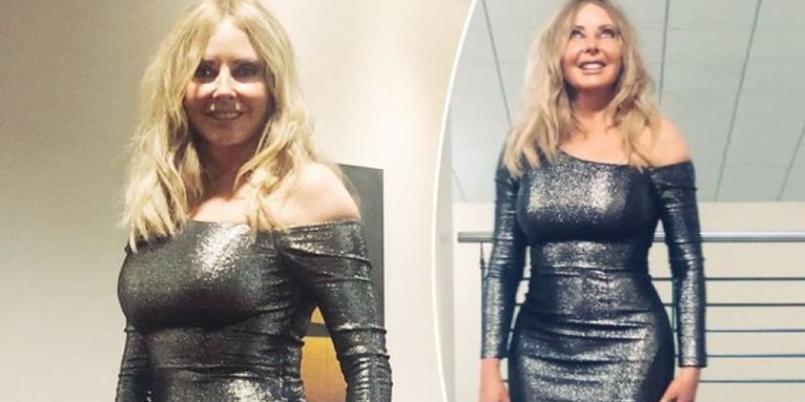 Carol Vorderman steps out in another skin-tight outfit!