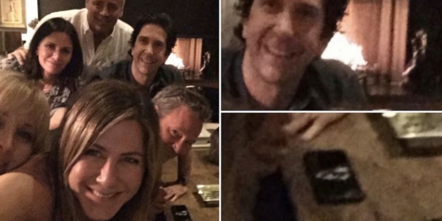 Jennifer Aniston posts ‘Friends’ pic with Matthew Perry doing coke in the background!