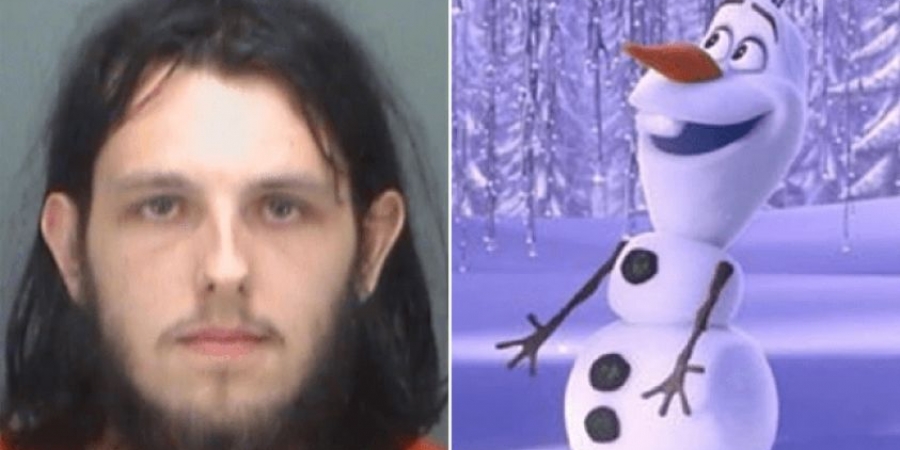 Dude arrested for shagging & jizzing on stuffed 'Olaf' toy in the middle of busy supermarket!