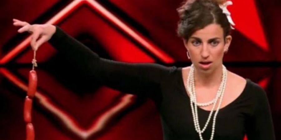 Watch this â€˜Germanyâ€™s got Talentâ€™ contestant eat a load of sausages with her butthole