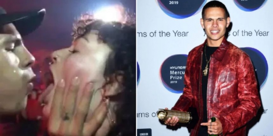 Slowthai spits in fanâ€™s mouth after she begs him to on homemade sign!