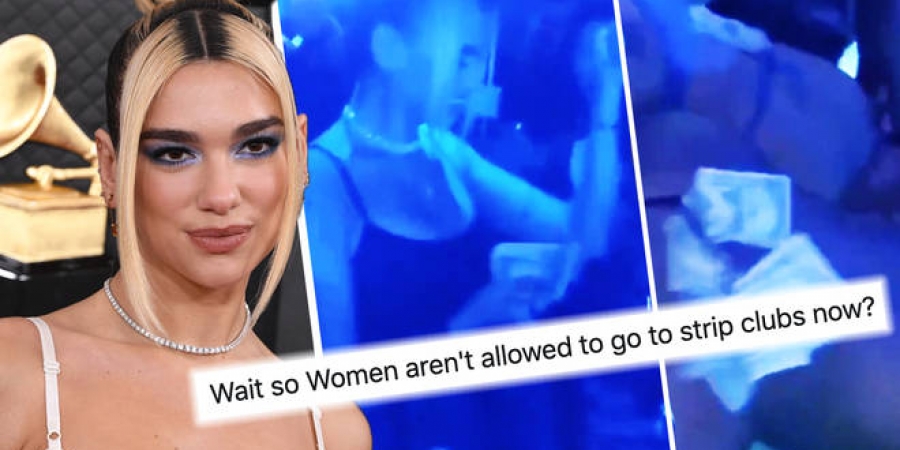 Feminists are mad at Dua Lipa for throwing money at strippers!