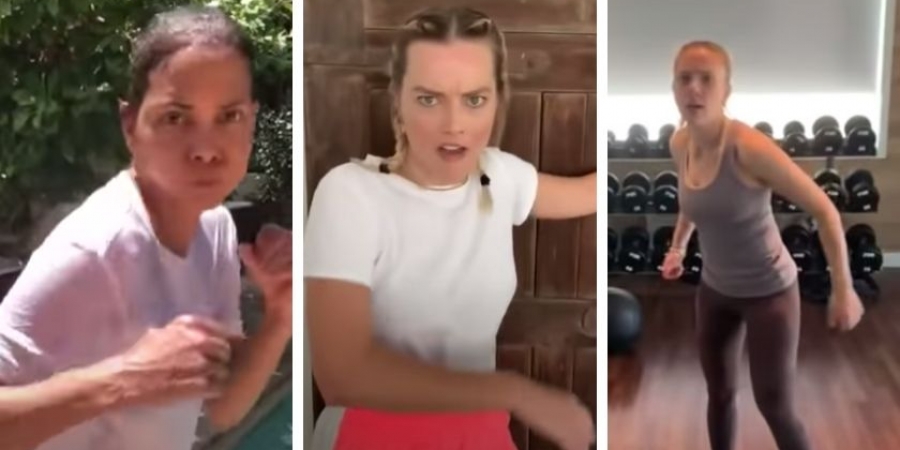 Celebs take part in the Boss Bitch Fight Challenge to combat boredom during lockdown!