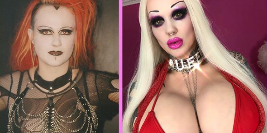 Woman spends over £50,000 turning herself into a goth bimbo Barbie!
