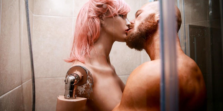 Bodybuilder marries his beloved sex doll in extravagant ceremony